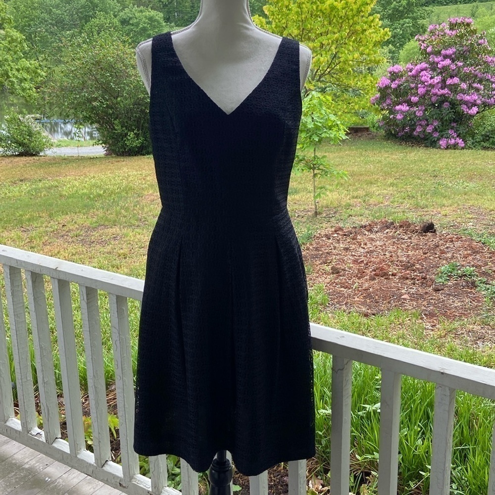 Trina Turk Kianna Fit Flare Lace Dress Black Size 8